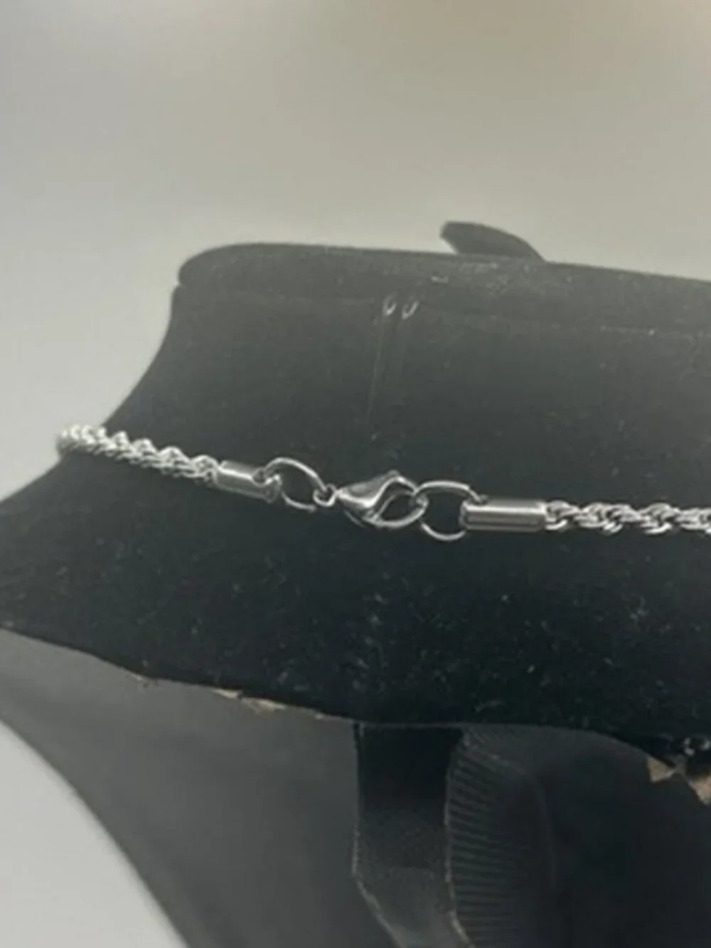 Real Silver Rope Chain Stainless Steel Plated Mens 3mm 22 Inch Solid Waterproof